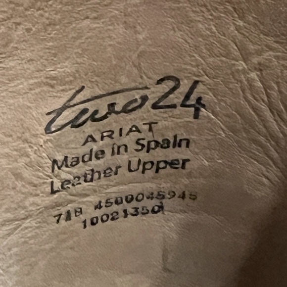 Ariat Two24 Burela Black Leather Riding Boots Size 7.5 - Picture 4 of 5